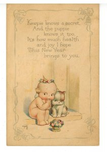 Kewpies by Rose O'Neill. Pub. By Gibson Art New Year- A Secret