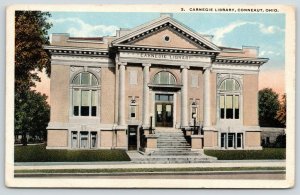 Conneaut Ohio~Carnegie Library on State Street~Vacant Since 1998~1916 Postcard