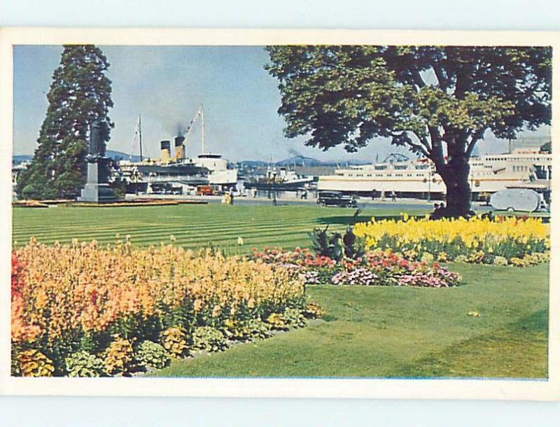 Pre-1980 SHIP BOATS IN THE HARBOR Victoria - Vancouver Island BC F4250