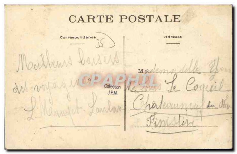 Old Postcard Redon The Hotel de Ville