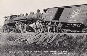 Soo Line Railroad Wreck Train #8 May 7, 1916 Real Photo