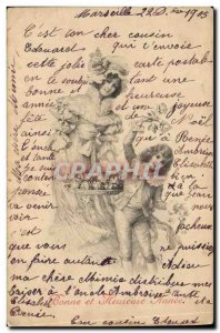 Old Postcard Fantaisie Illustrator Child