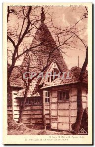 Old Postcard International Colonial Exposition Paris 1931 Pavilion of New Cal...