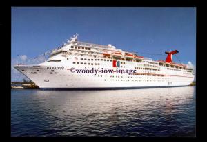 SIM0430 - Carnival Cruise Liner , Paradise , built 1998 - postcard