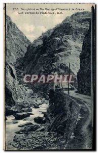 Dauphine Old Postcard Du Bourg d & # 39Oisans has the Grave gorges of & # 39I...