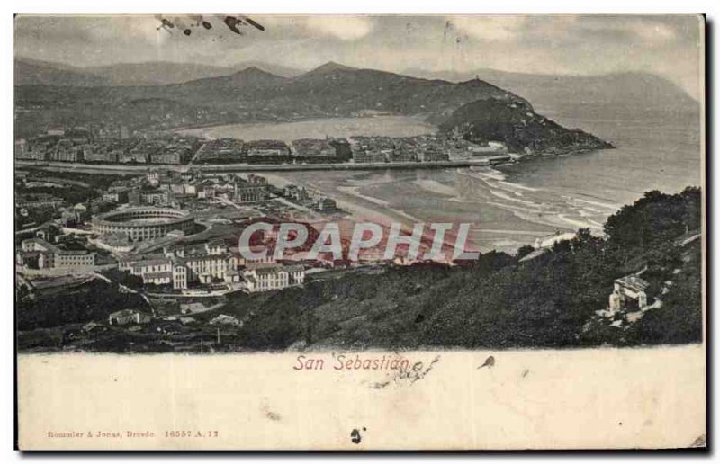 Postcard Old San Sebastian
