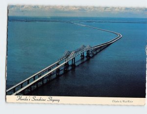 Postcard Florida's Sunshine Skyway, St. Petersburg, Florida