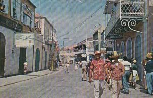 St Thomas Typical Street Scene Shopping District