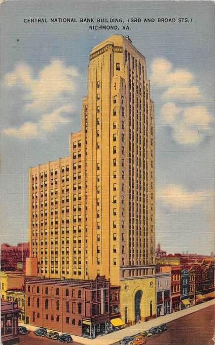 Virginia  Richmond  ,Central National Bank Building, (3rd and Broad Sts)