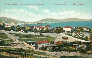 c1910 Postcard Princes Halki islands, view from Prinkipo Constantinople Istanbul