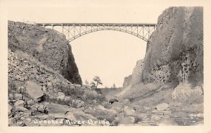 Crooked River Bridge real photo - Jefferson County, Oregon OR