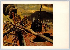 The Hitler Line, Artist Signed Postcard, Charles Comfort, Canada