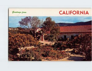 Postcard Greetings From California USA