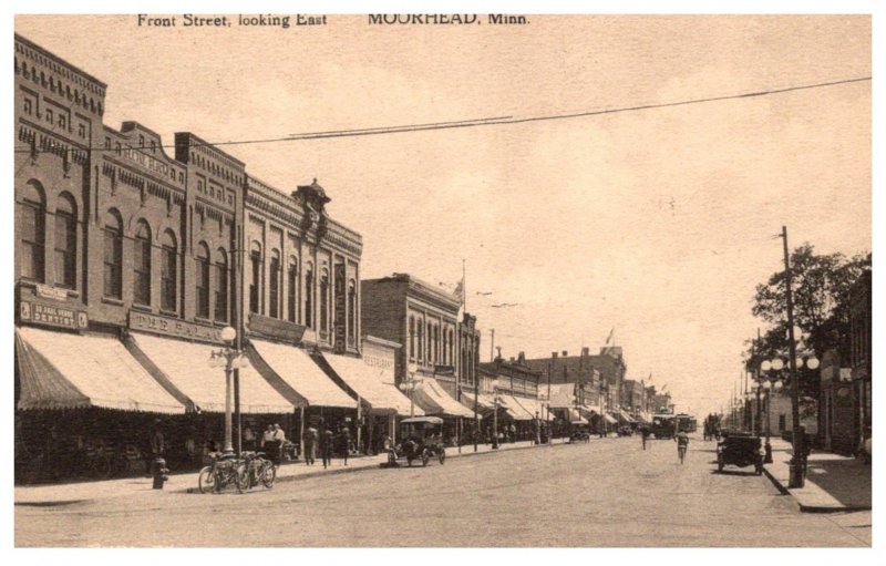 Minnesota Moorhead Front street looking East