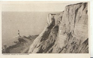 Sussex Postcard - Beachy Head & Lighthouse - Ref TZ6335