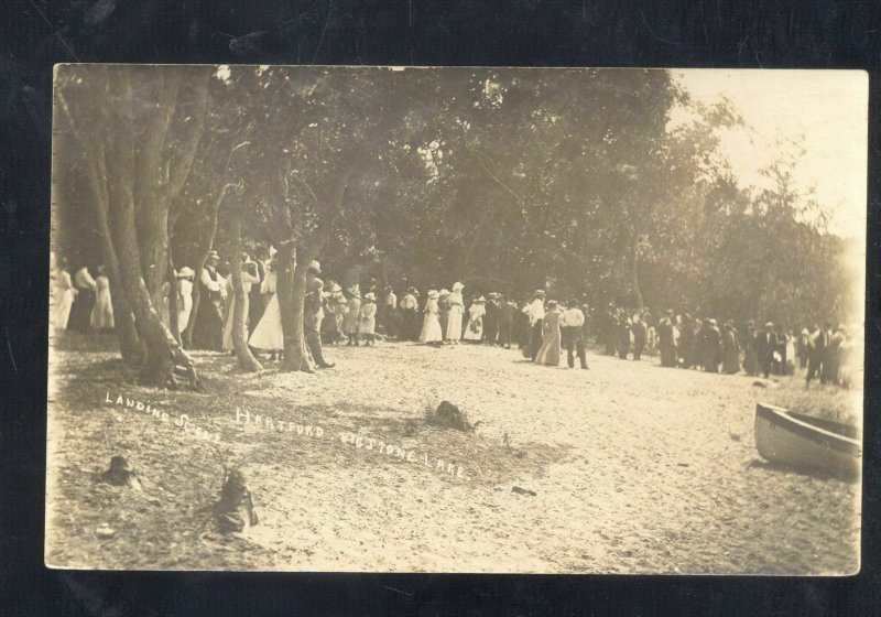 RPPC HARTFORD BIG SONT LAKE WILBANK SOUTH DAKOTA SD REAL PHOTO POSTCARD