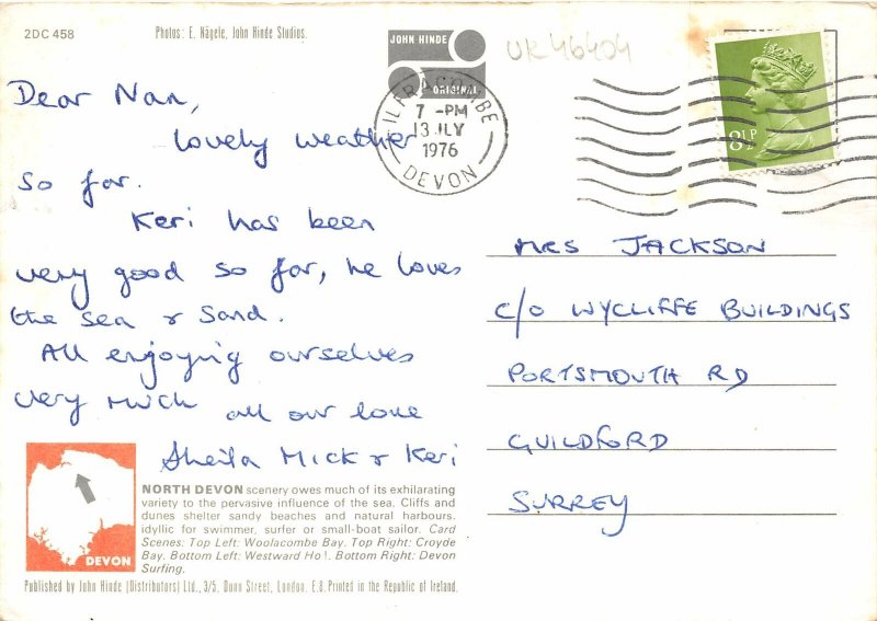 uk46404 greetings from north devon uk