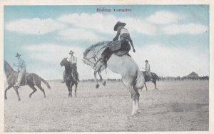 Cowboy Riding Vampire, Horse, 1900-10s