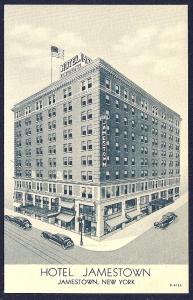 Hotel Jamestown Jamestown New York unused c1930's