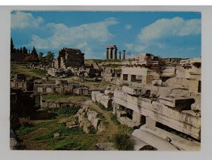 Greece - Corinth. Ancient Buildings of the Agora  (continental size)