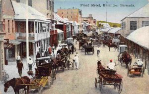 Front Street Hamilton Bermuda 1910s postcard