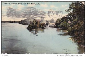 Scene on Arkansas River, near Fort Smith,  Arkansas, PU-1910