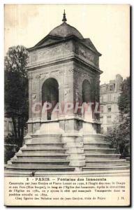 Paris Old Postcard Fountain innocent