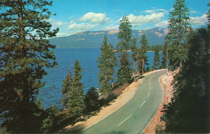 Postcard Lake Tahoe Sierra Mountains California