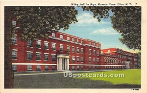 Wiley Hall for Boys, Masonic Home - Utica, New York