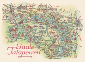Greifswald Bodden Tall Ships German Germany Transport Karte Map Postcard