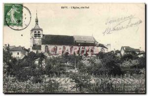 Ervy - L & # 39Eglise south coast - Old Postcard