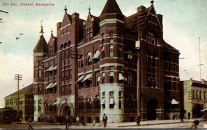 Washington Spokane City Hall 1908