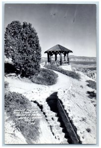 Bryce Canyon Utah UT RPPC Photo Postcard Sunset Point And Start of Trail c1950s