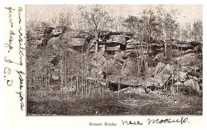 Connecticut Danielson  Squaw Rocks copywright W.H.Brown 1895