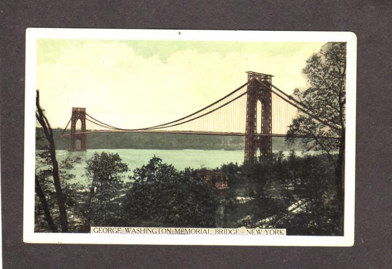 NYC George Washington Memorial Bridge New York City Postcard NY