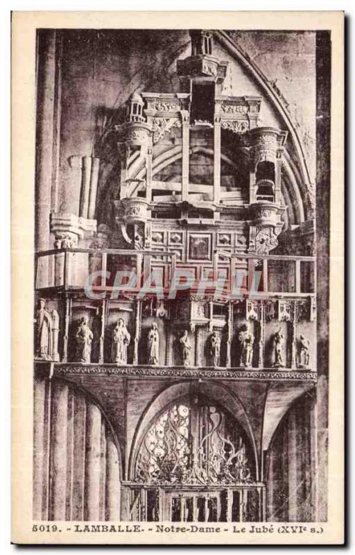 Postcard Old Lamballe Notre Dame The Jube