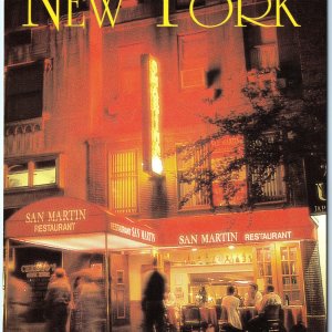 c1980s New York, NY San Martin Restaurant Mediterranean Cuisine Chrome Lg PC M28