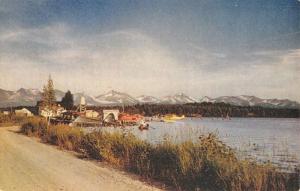 Lake Spenard Alaska Scenic Waterfront Canoeing Vintage Postcard K29134