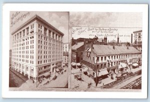 Worcester Massachusetts MA Postcard Butman Block Slater Building Exterior 1909