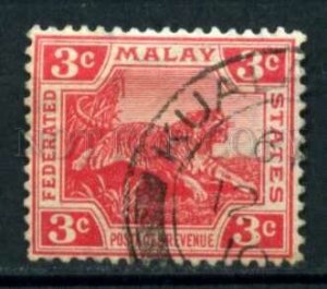 509660 Malaysia Malay states 1904 year Tiger stamp