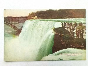 Vintage Postcard 1910's American Falls from Goat Island Niagara NY New York