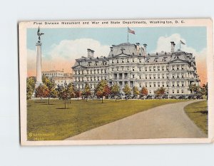Postcard The Division Monument and War and State Departments, Washington, D. C.