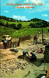 Crawford Nebraska  HUDSON-MENG PALEO-INDIAN BISON KILL Excavation Site  Postcard