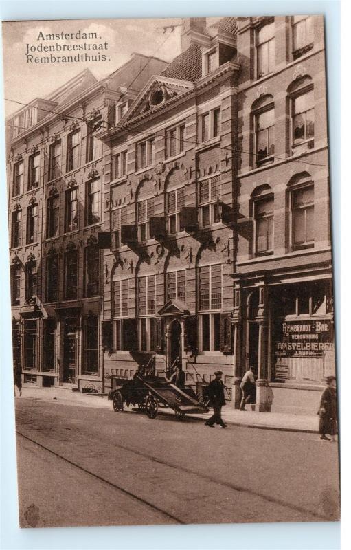 *Amsterdam Netherlands Jodenbreestraat Rembrandthuis Vintage Postcard C59