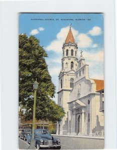 Postcard Cathedral Church, St. Augustine, Florida