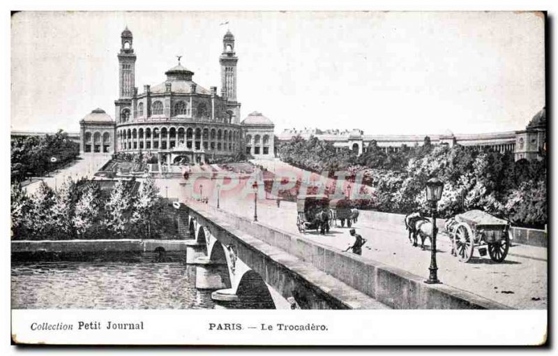 Old Postcard Paris Trocadero