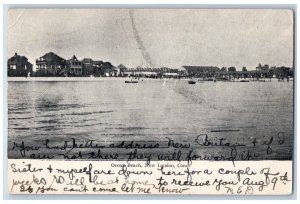 New London Connecticut Postcard Ocean Beach Exterior View 1906 Vintage Antique
