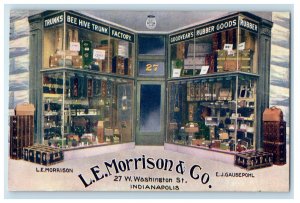 1910 L.E. Morrison & Co. Washington Street Indianapolis IN Postcard