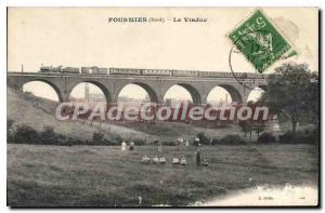 Old Postcard The Viaduct Fourmies