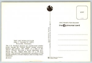 1982  World's Fair  Knoxville  Tennessee Postcard